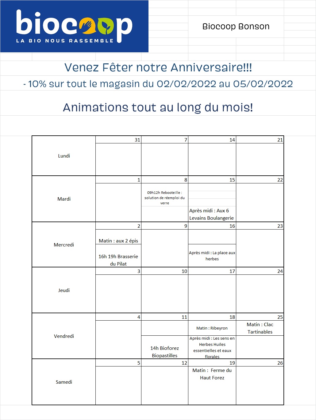 Animations anniversaire!!!